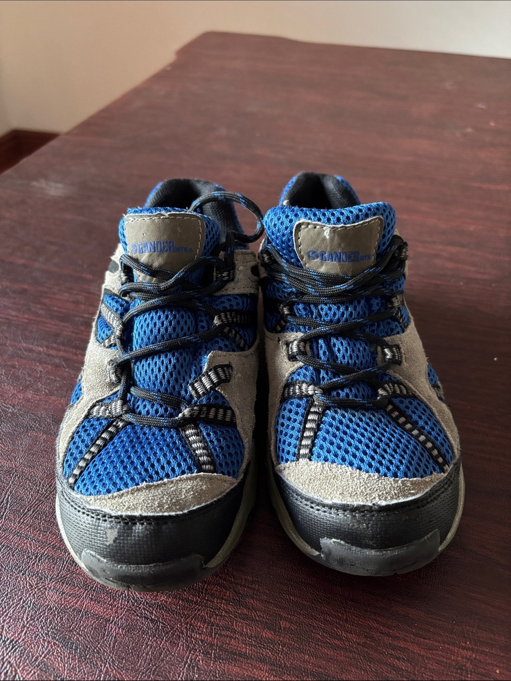 Gander Mountain Kids Blue and Gray Mesh Lace-Up Sneakers
